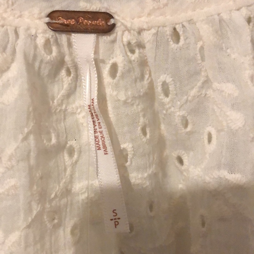 NWT Free People Darcy Eyelet Blouse - Picture 6 of 13